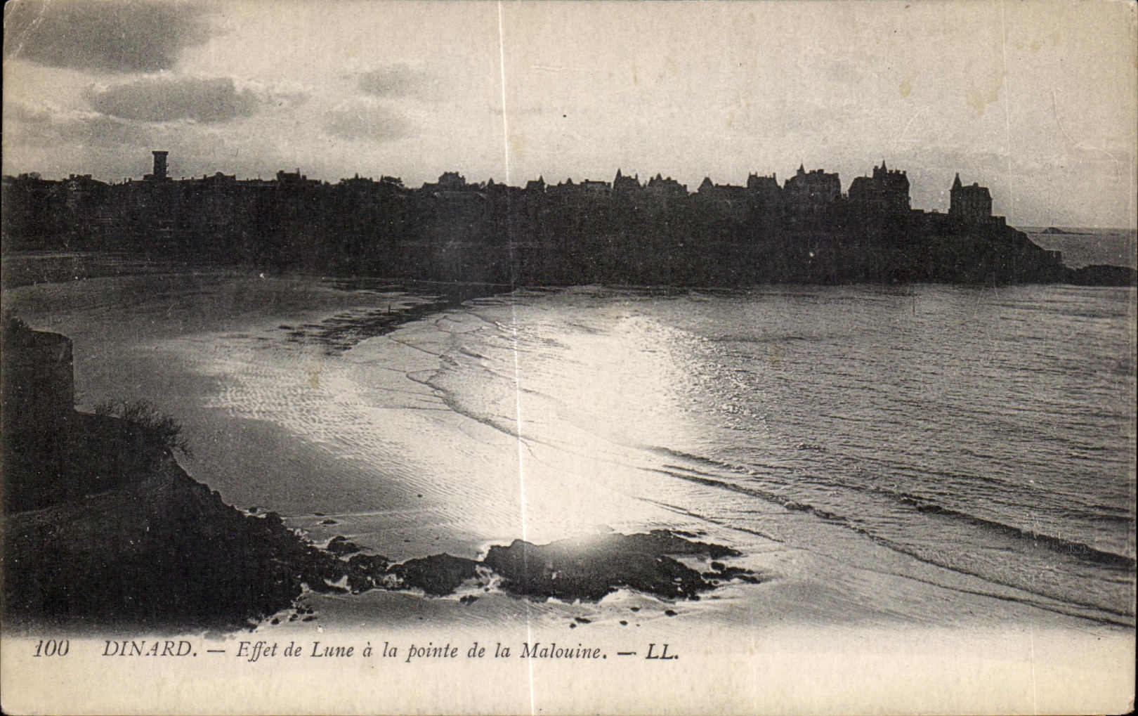 CPA Dinard Effet de Lune a la Pointe de la Malouine