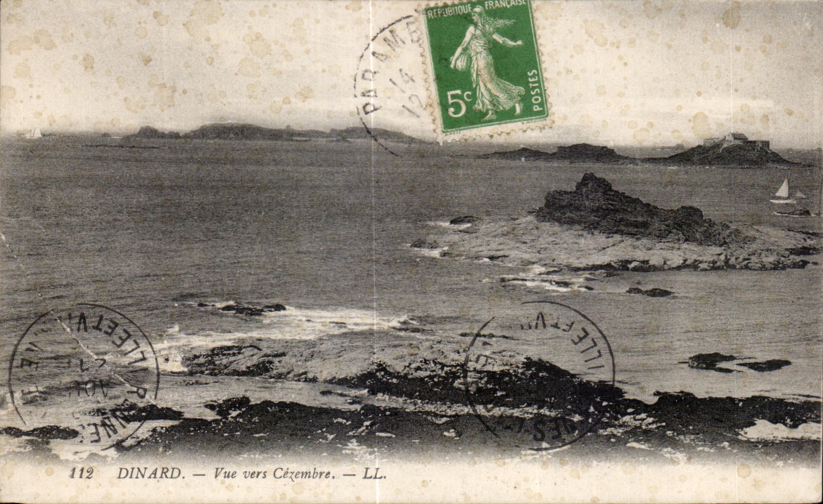 CPA Dinard Vue Vers Cezembre