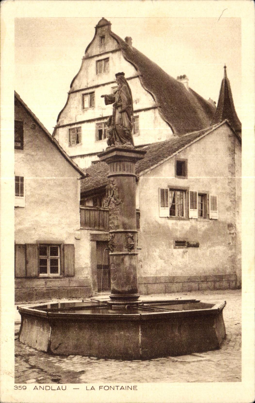 CPA Andlau the Fountain