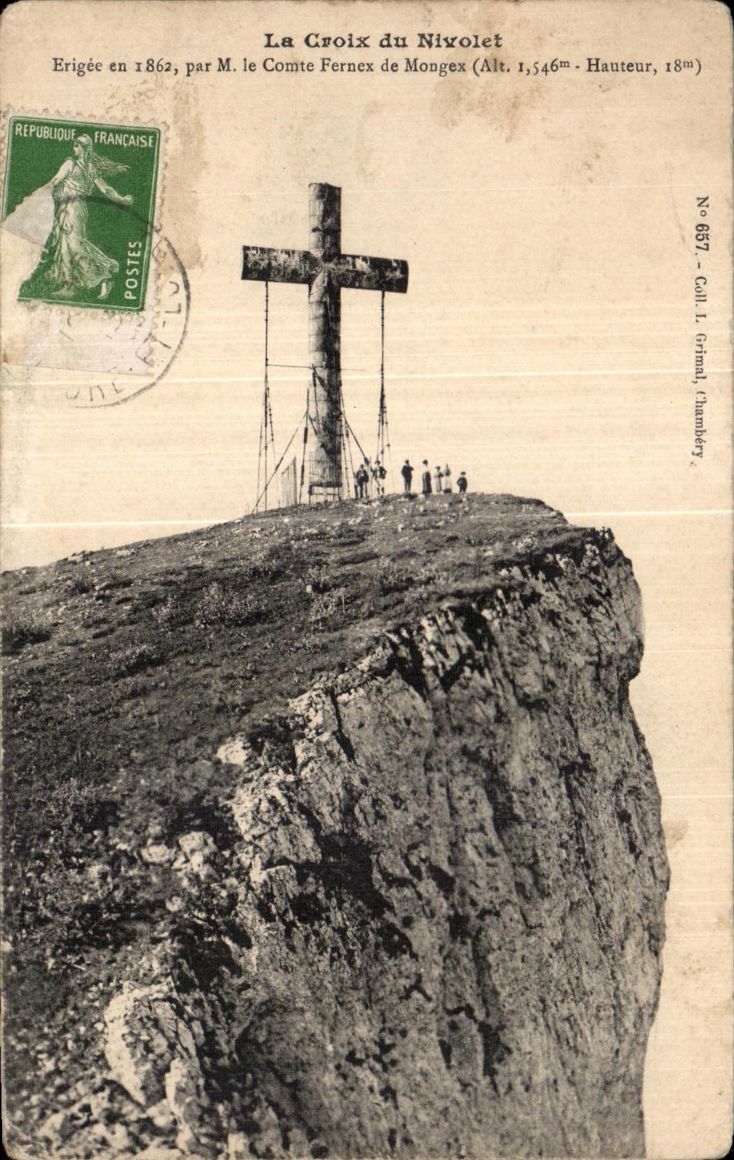 CPA the Cross of Nivolet