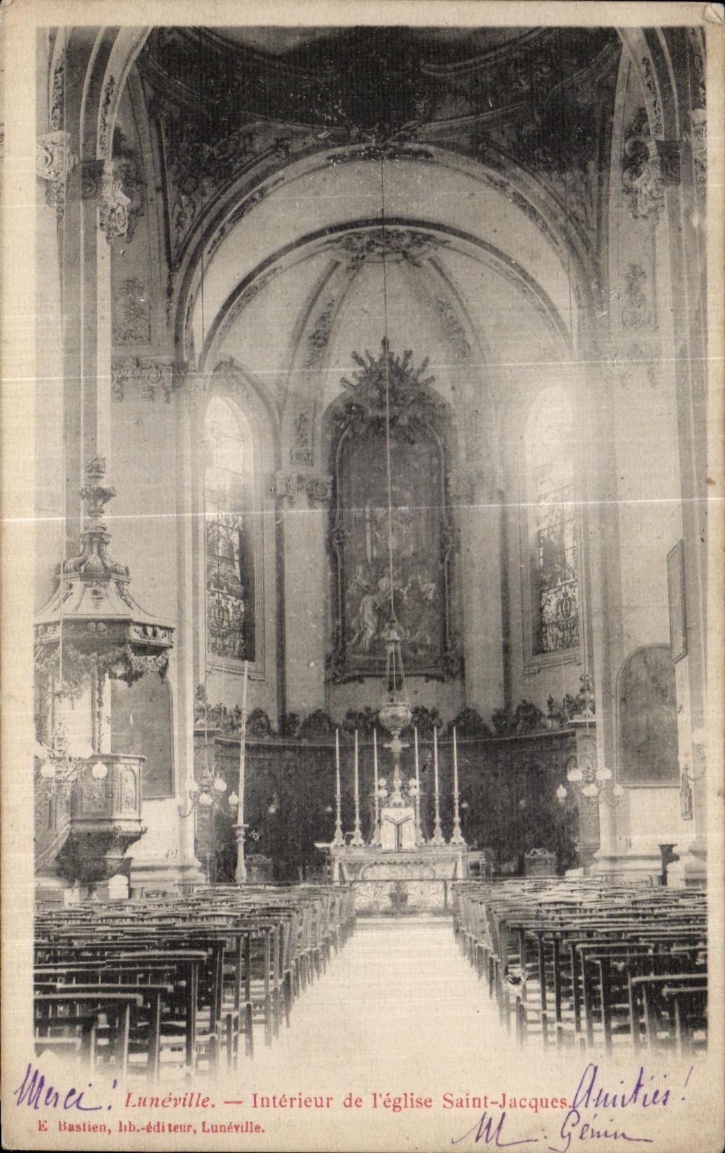CPA Interior Luneville of I church Saint Jacques