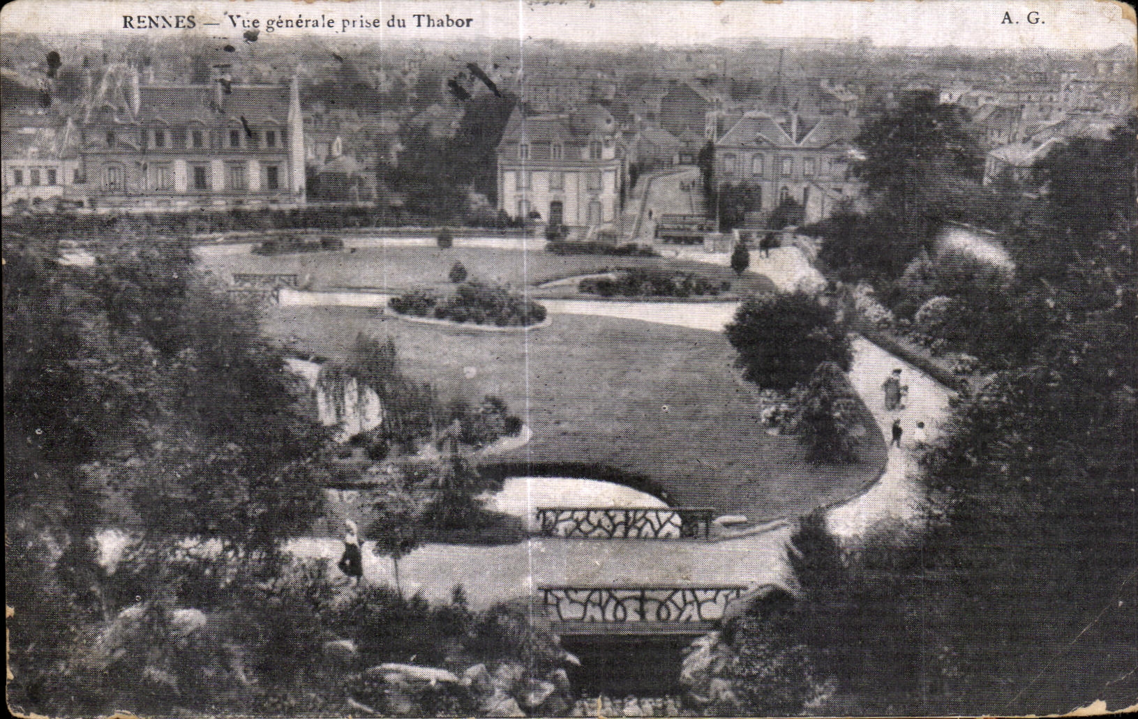 CPA Rennes Vue Generale Prise du Thabor 