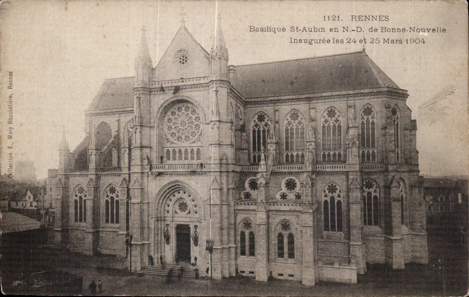 CPA Rennes Basilique St Aubin en ND de Bonne Nouvelle Inauguree Les