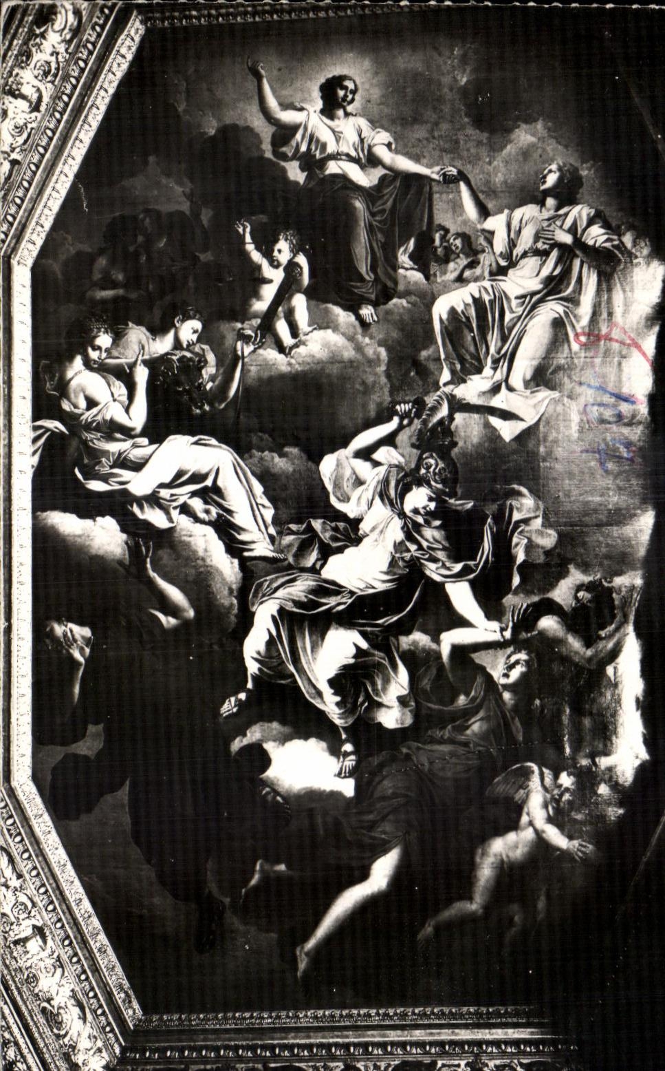 CPA Rennes Le Palais de Justice Plafond de la Grande Chambre Peinture de Coypel Represente la Justice