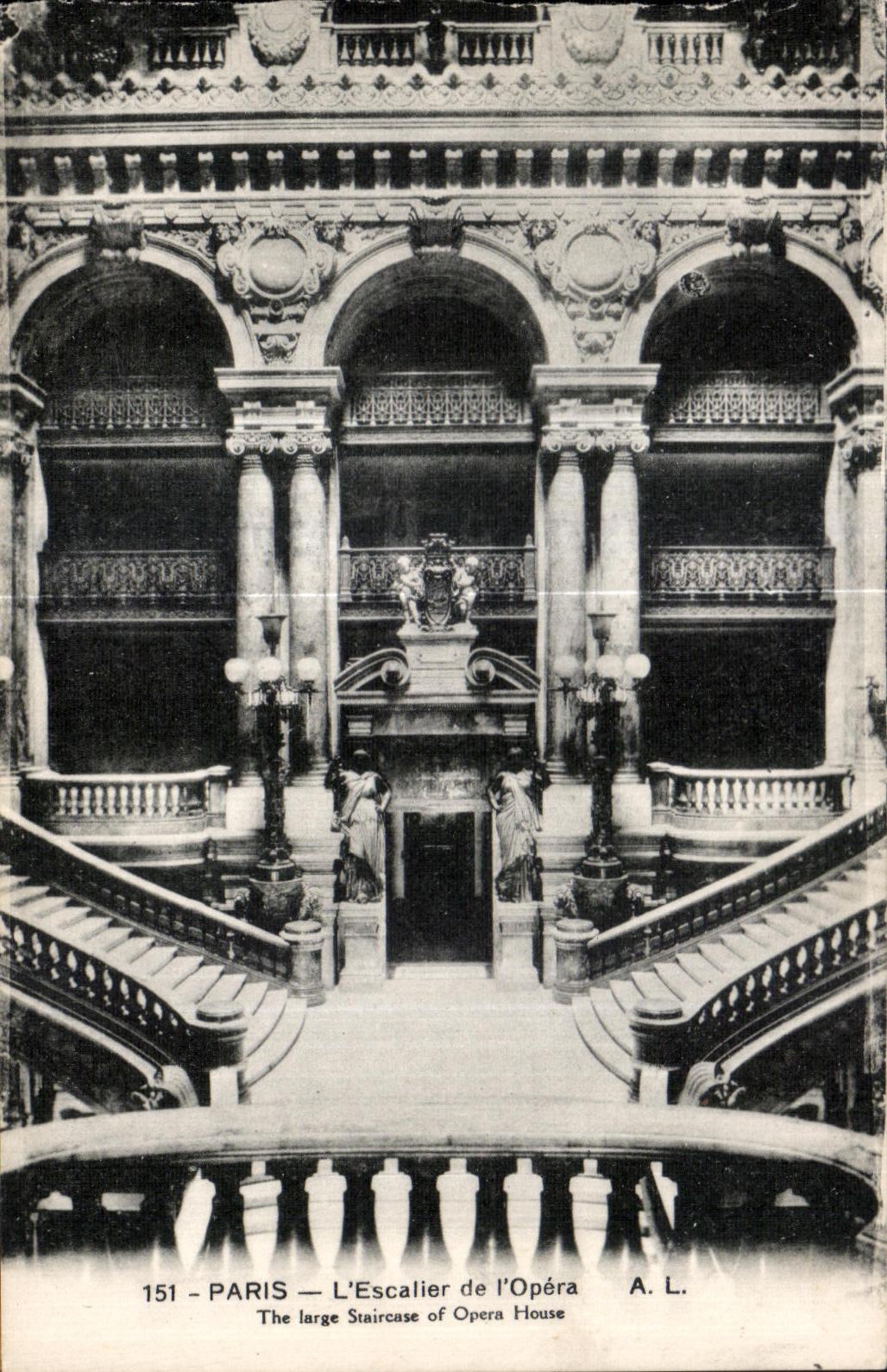 CPA Paris Staircase of I Opera The broad Staircase off Opera Cover