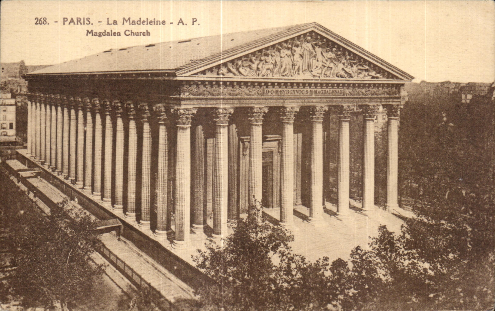 CPA Paris the Madeleine Magdalen Chareh
