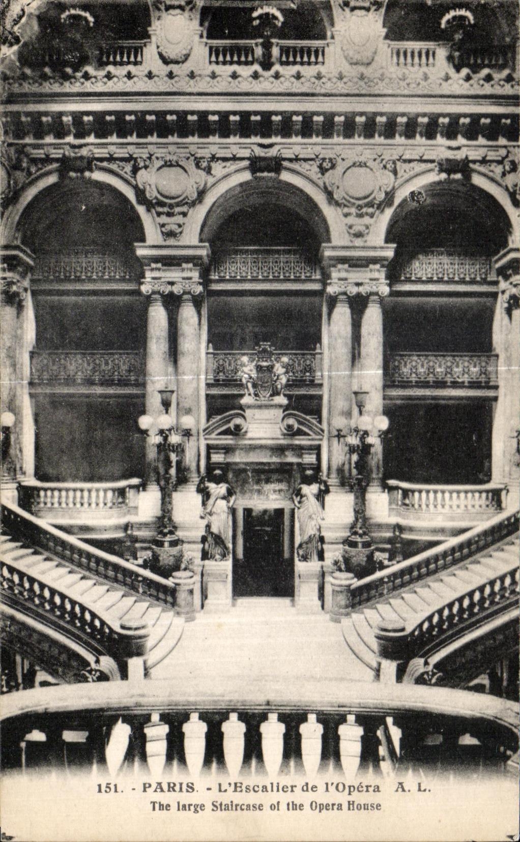 CPA Paris Escaller of I Opera The broad Staircase off the Opern Covers