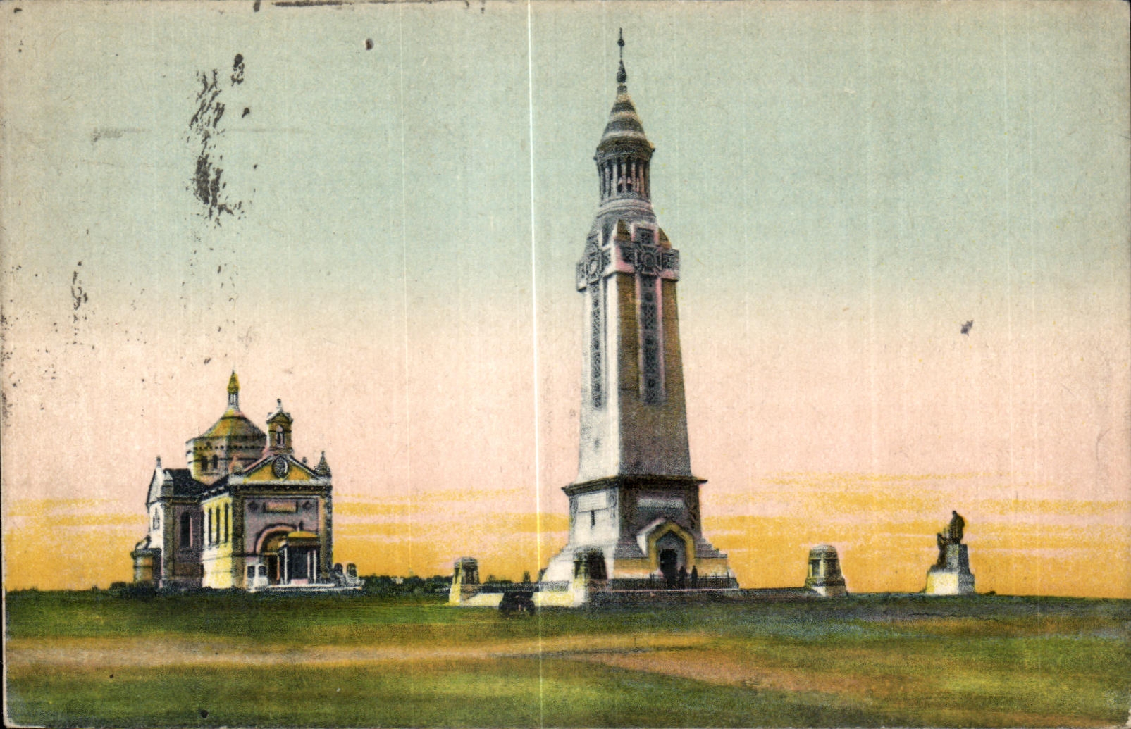 CPA ND De Lorette Phare et Basilique 
