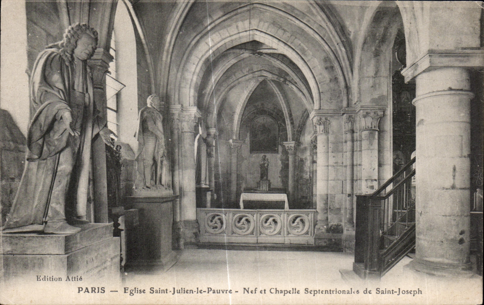 CPA Paris Church Saint Julien Poor Nefect Septientrional Vault