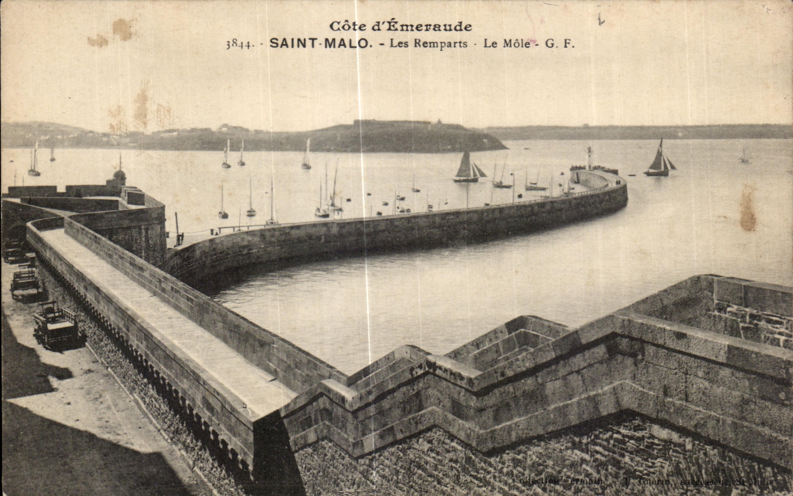 CPA St Malo Walls the Mole