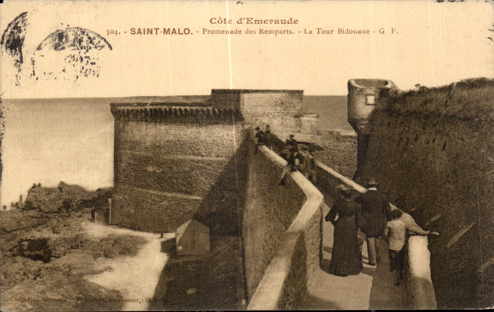 CPA Saint Malo Walk of the Walls the Bidouane Tower