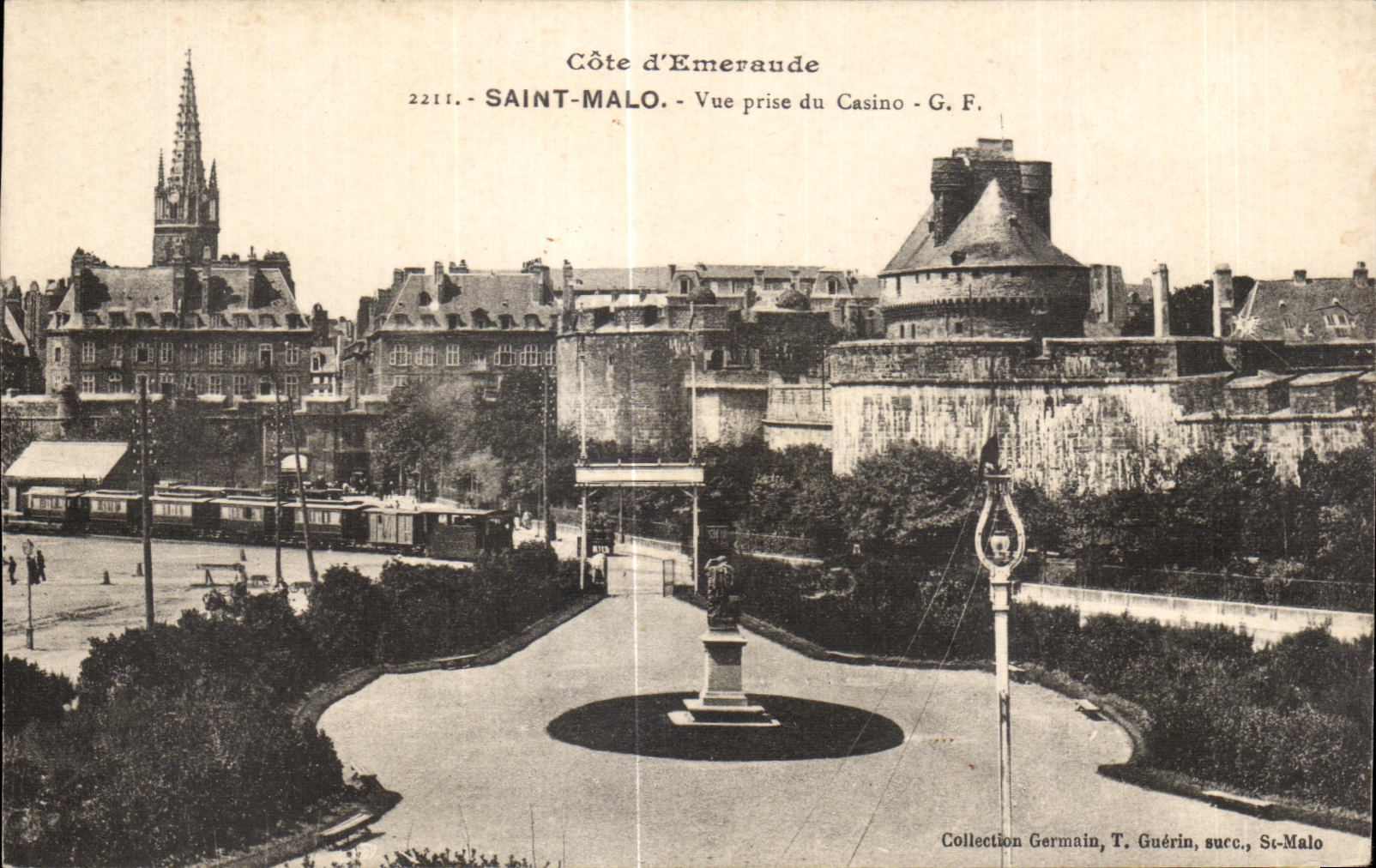 CPA Saint Malo Seen from of the Casino Train