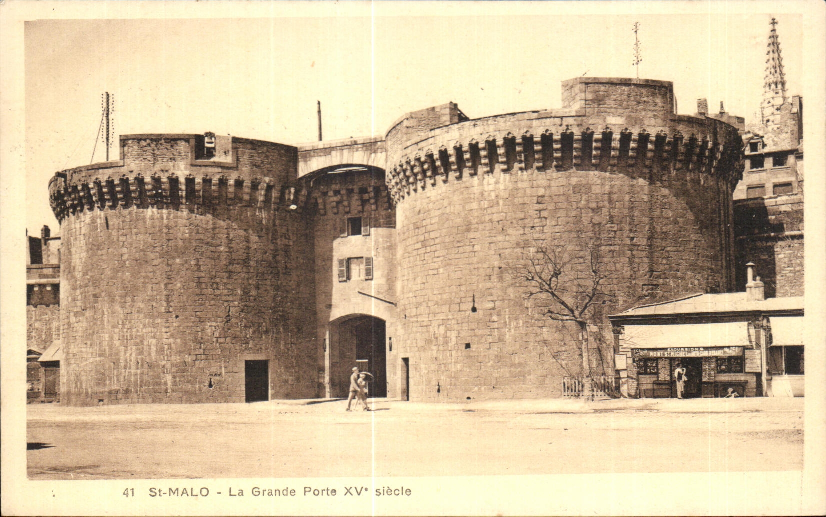CPA Saint Malo La Grande Porte XV Siecle