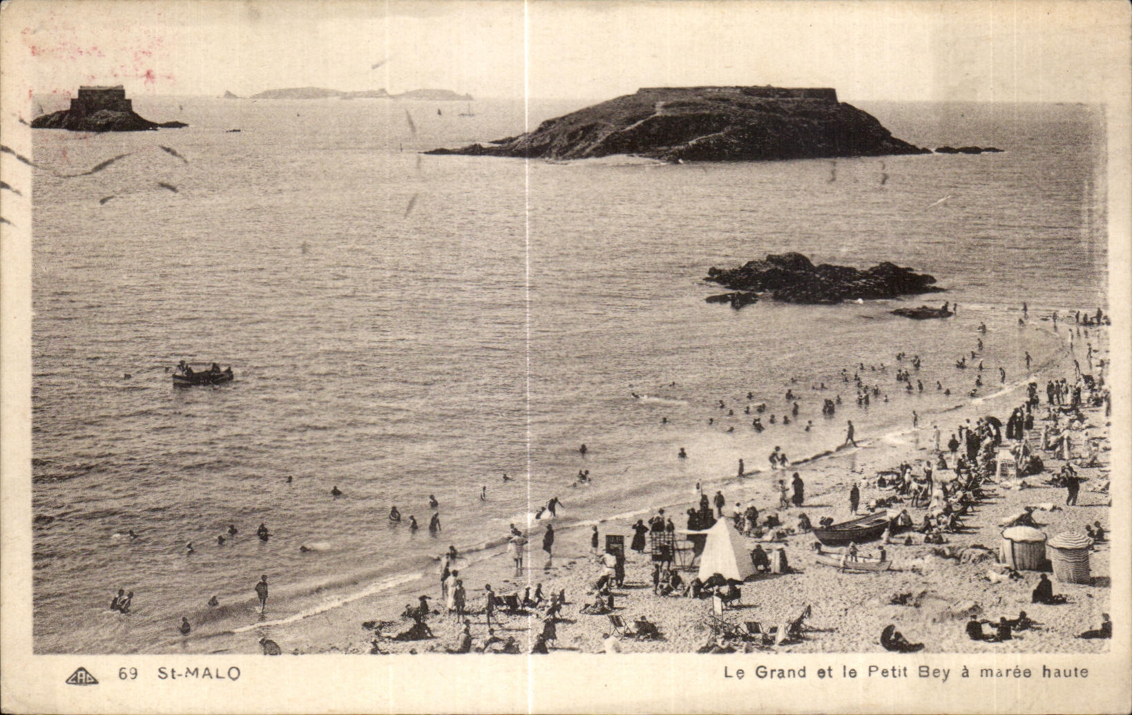 CPA Saint Malo the Large one and the Small Bey has High tide