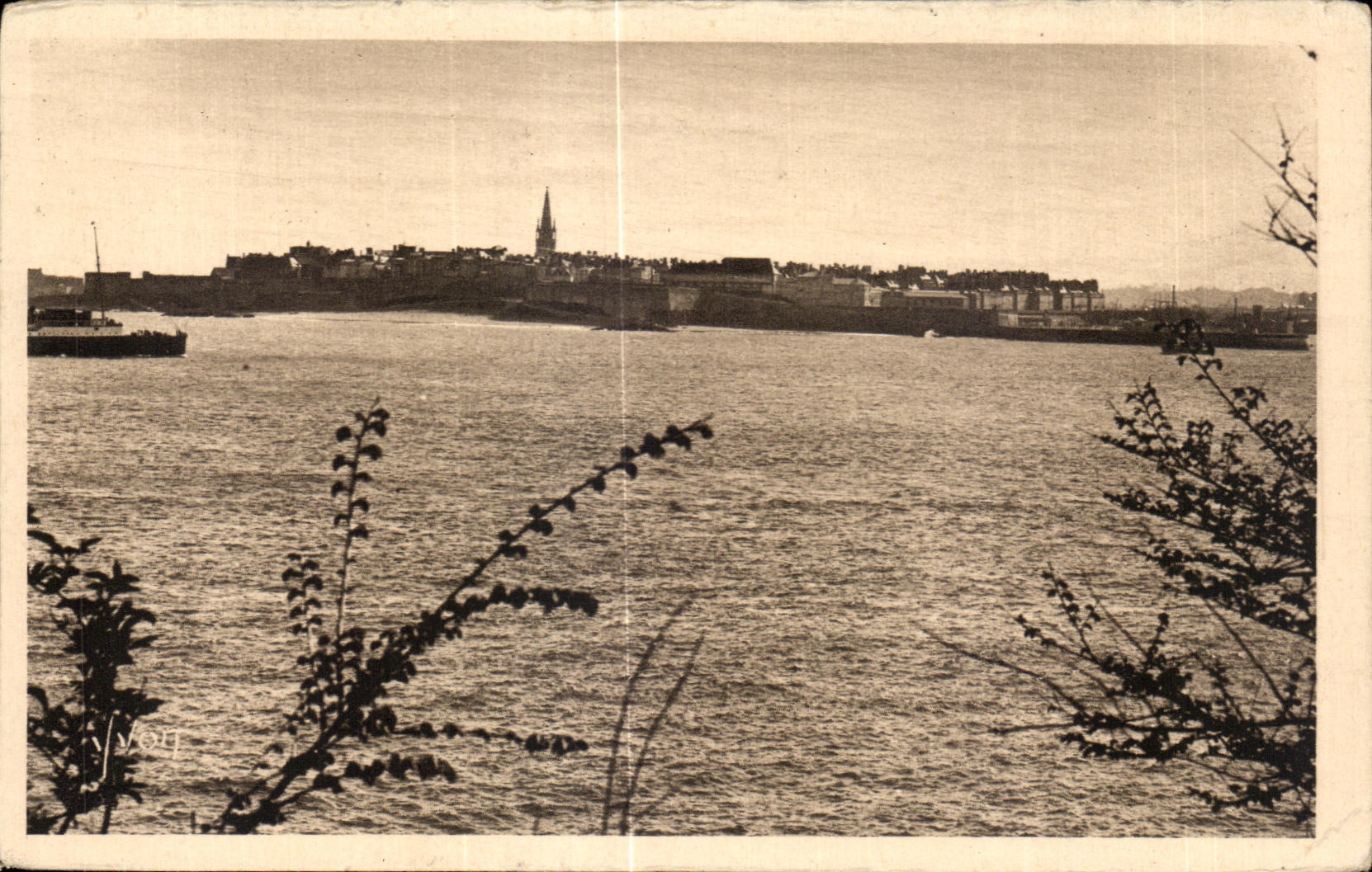 CPA Saint Malo View Taken of Dinard