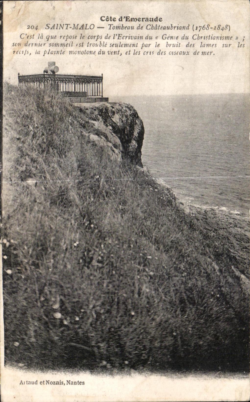 CPA Saint Malo Le Tombeau de Chateabriand
