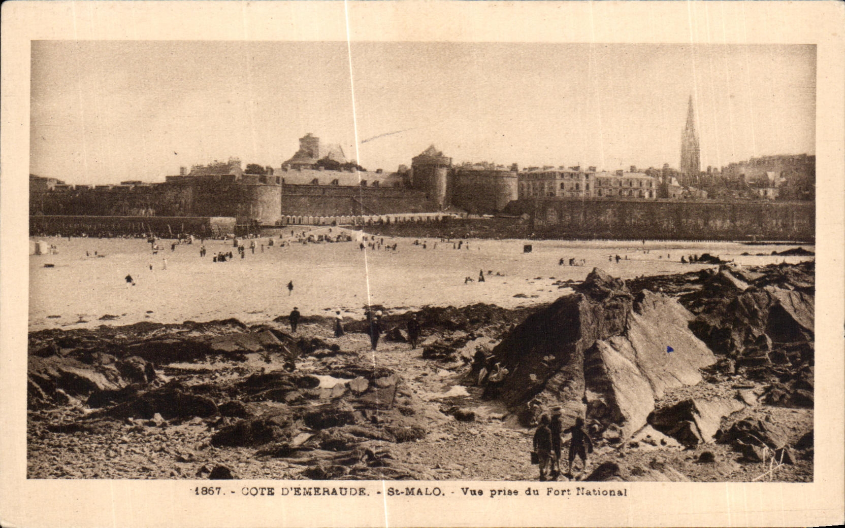 CPA dimensiona a santo esmeralda de Malo visto del nacional uno de la fortaleza