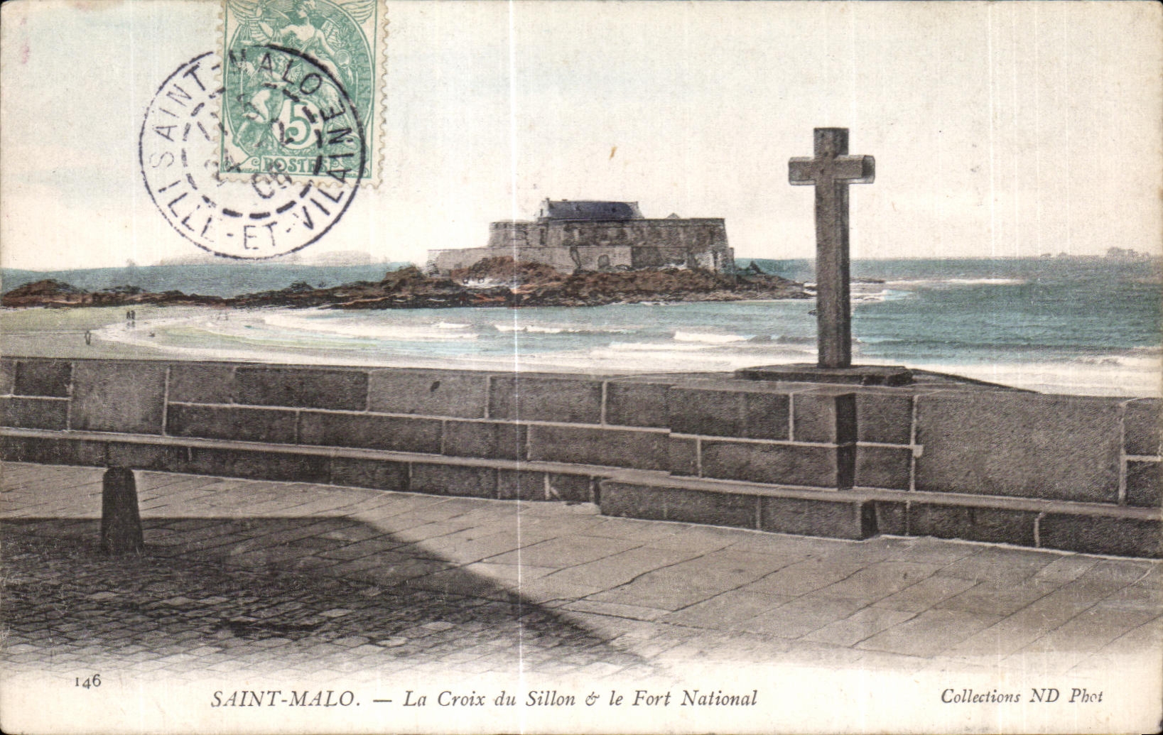 Santo Malo de CPA la cruz del surco y del nacional uno de la fortaleza