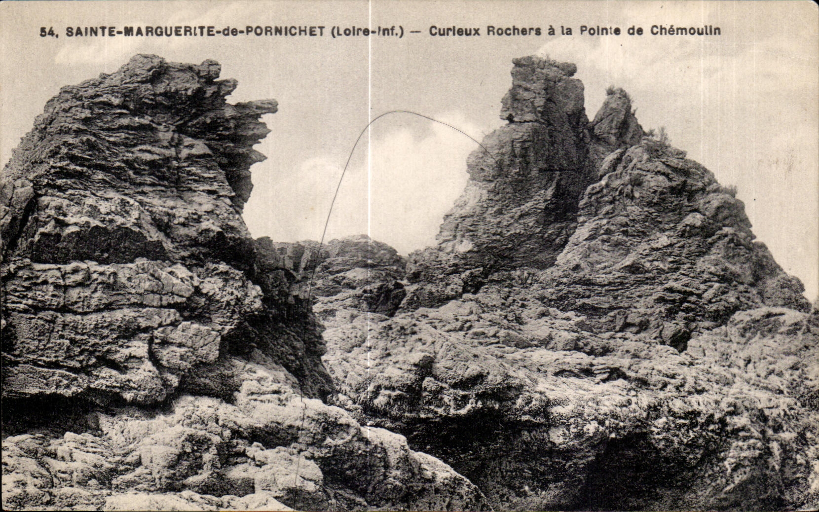 CPA Sainte Marguerite de Pornichet Curleux Rocks with the point of Chemoulin