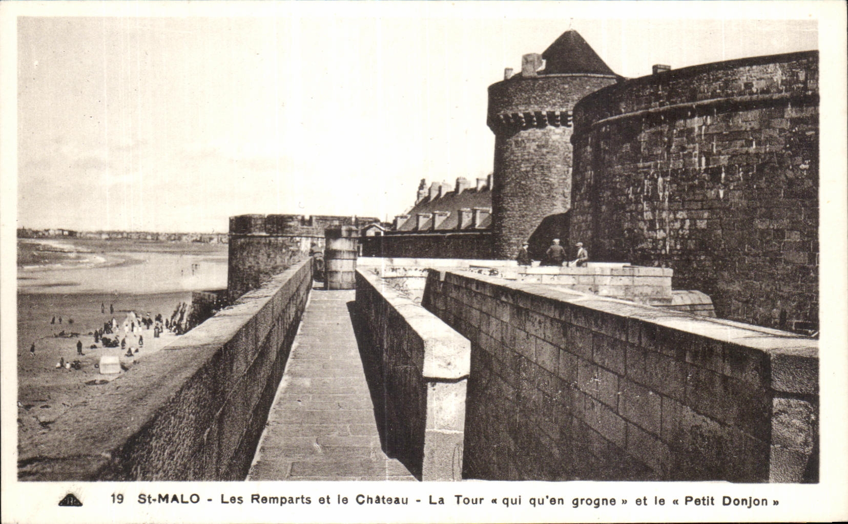 Paredes del St Malo de CPA y el castillo la torre que qu en grogne y la pequena subsistencia