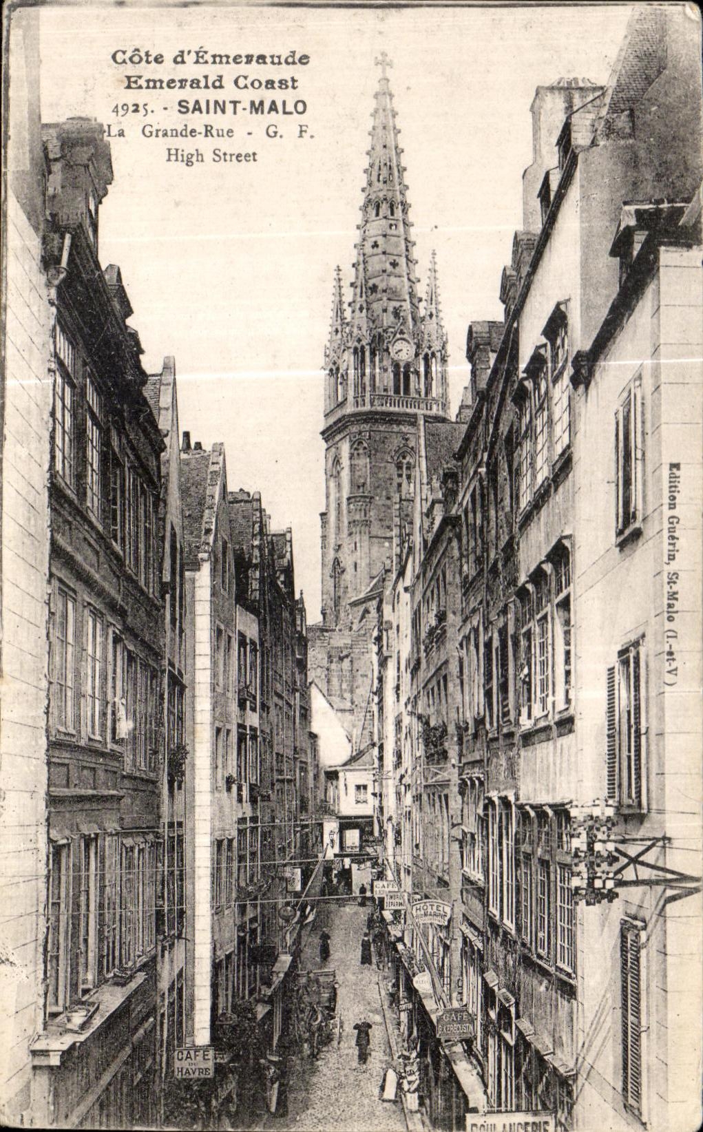 CPA Cote d Emeraude Emerald Coast Saint Malo La Grande Rue 