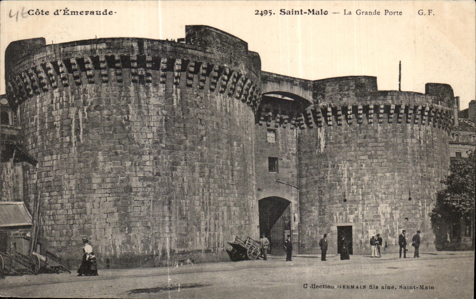 CPA Cote d Emevaude Saint Malo La Grande Porte