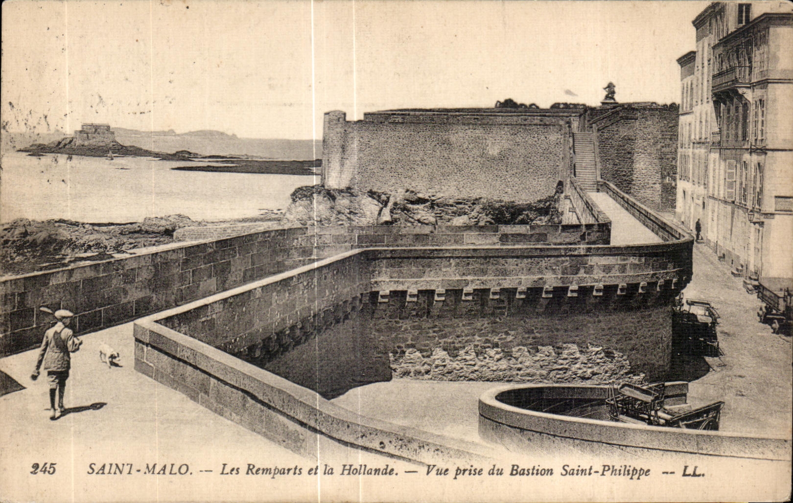 Paredes y Paises Bajos de Malo del santo de CPA vistos del santo Felipe del bastion
