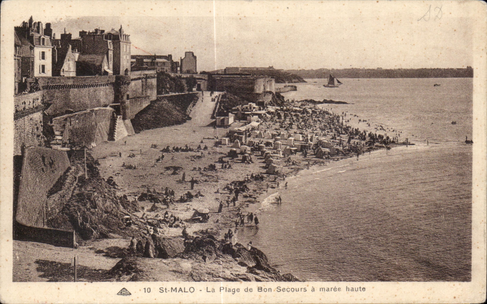 El santo Malo de CPA la playa de la buena ayuda tiene alta marea
