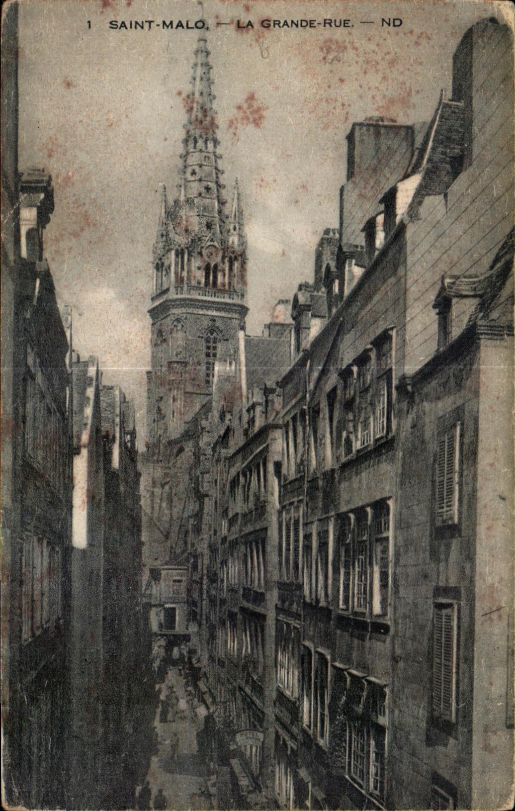 CPA Sant Malo La Grande Rue