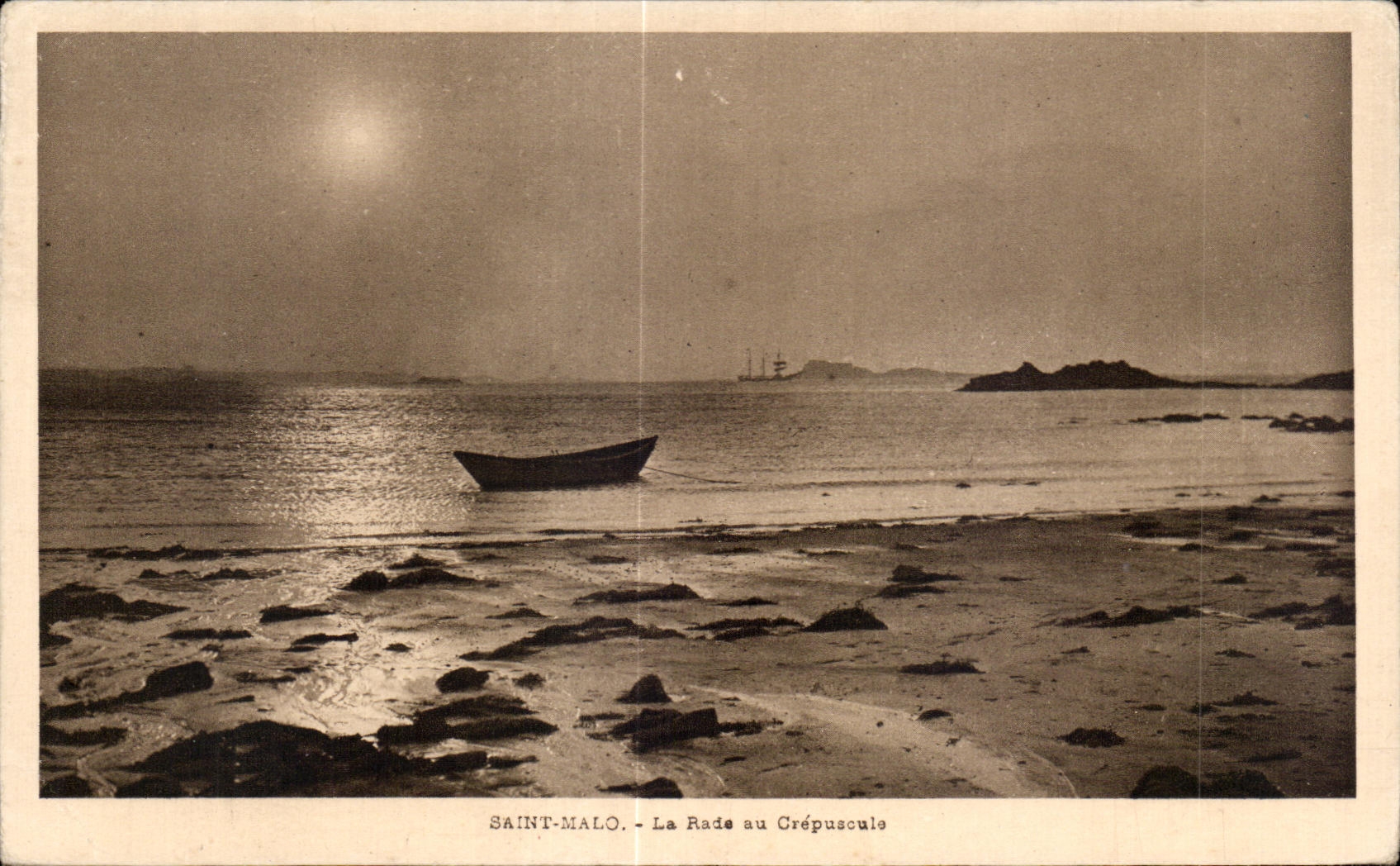 CPA Sant Malo La Rade au Crepuscule