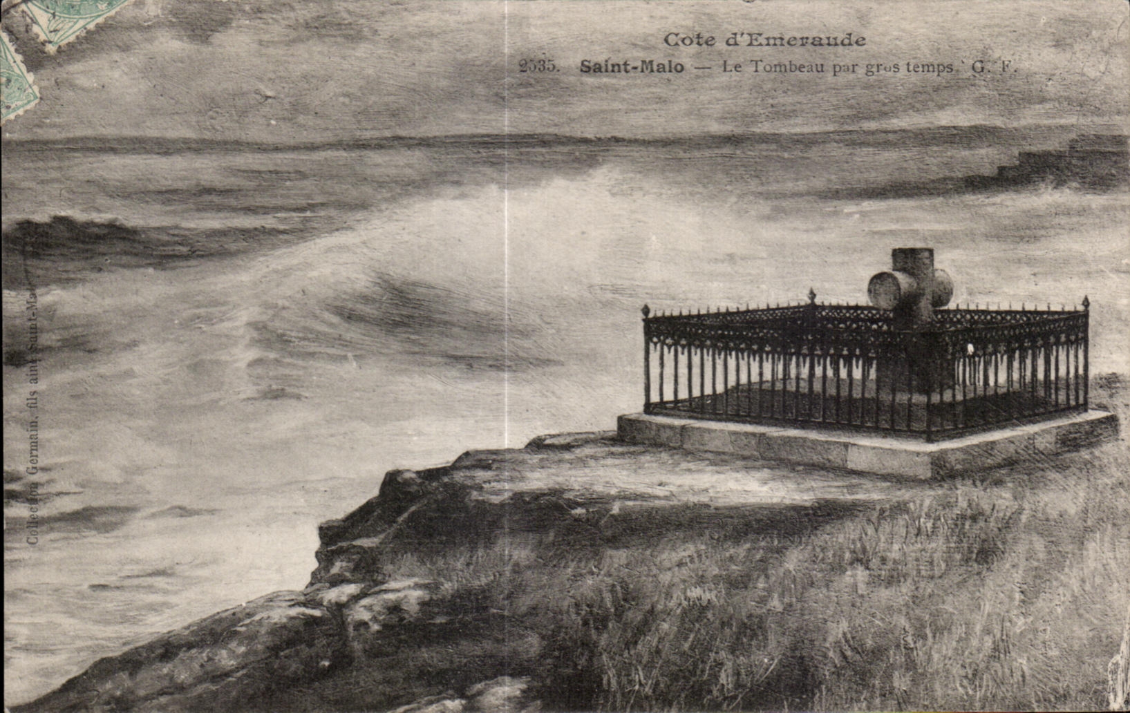 CPA dimensiona a santo de Emeraude Malo la tumba