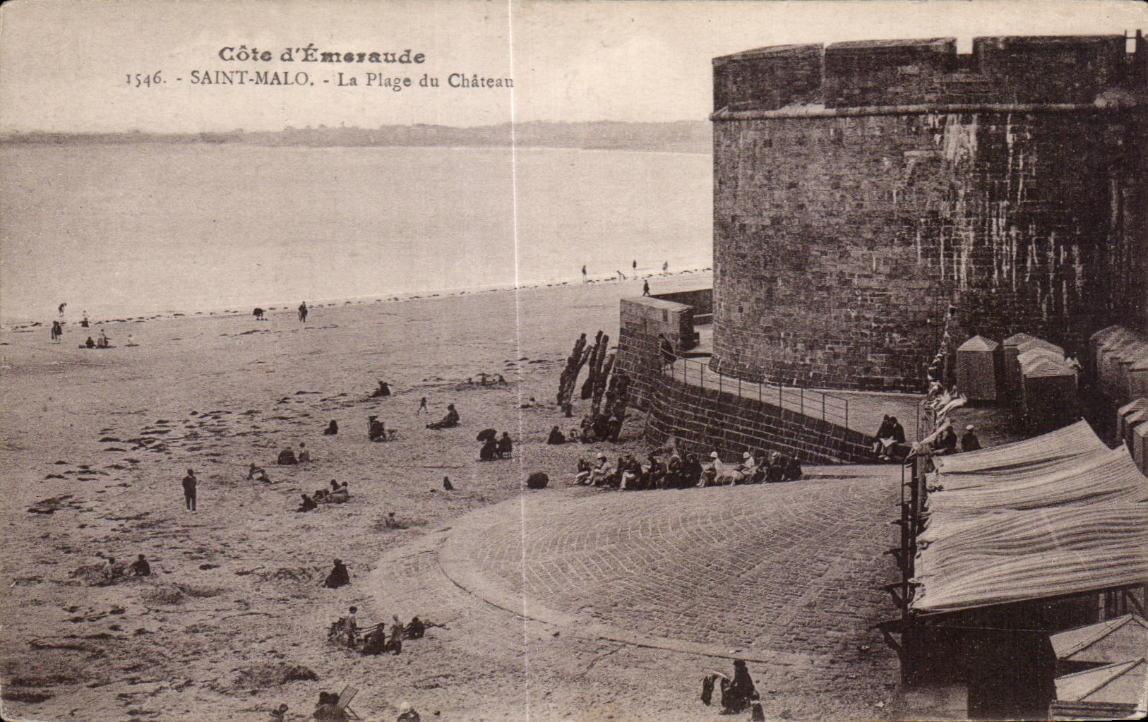 CPA dimensiona a santo de Emeraude Malo la playa del castillo