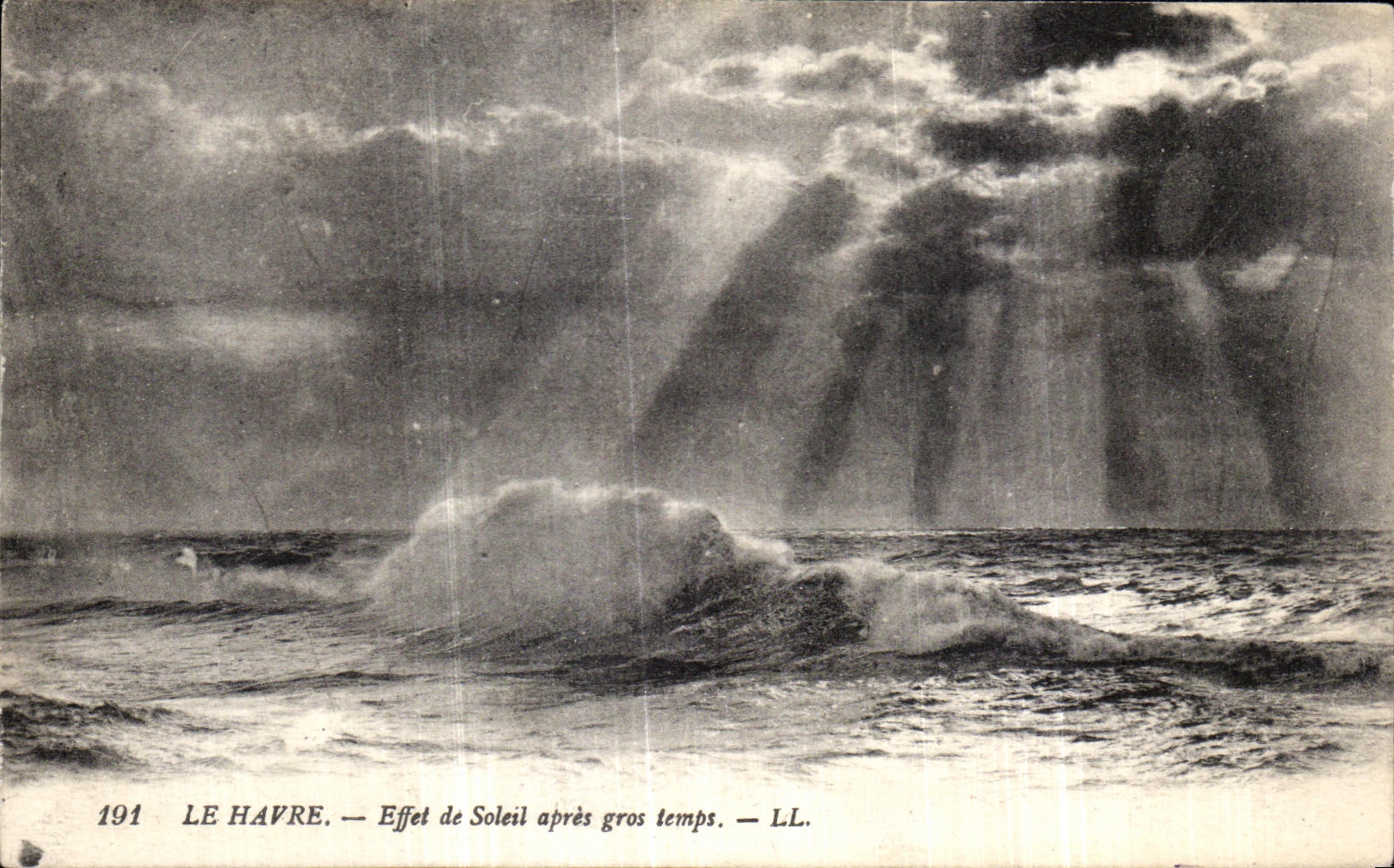 CPA Le Havre Effet de Soleil apres gros temps