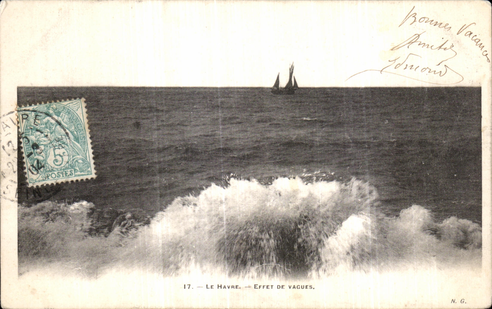 CPA Le Havre Effer de Vague