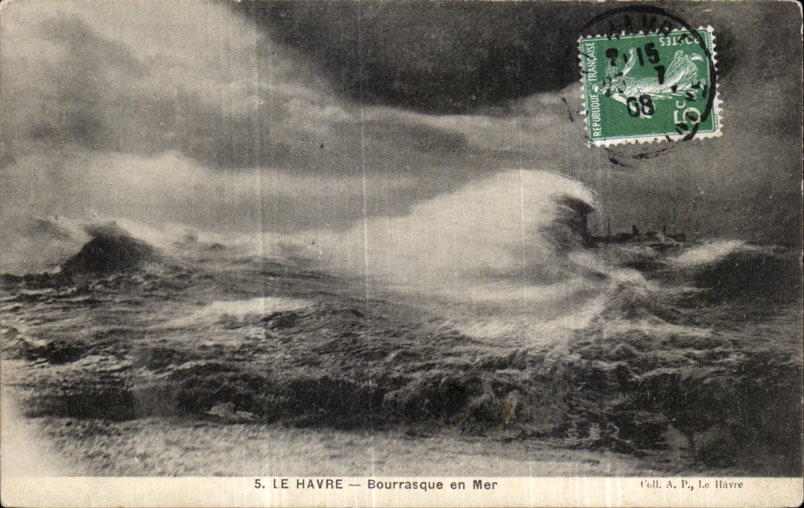 CPA Le Havre Bourrasque en Mer