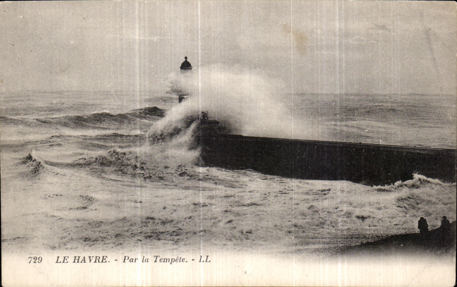 CPA Le Havre Par la Tempete