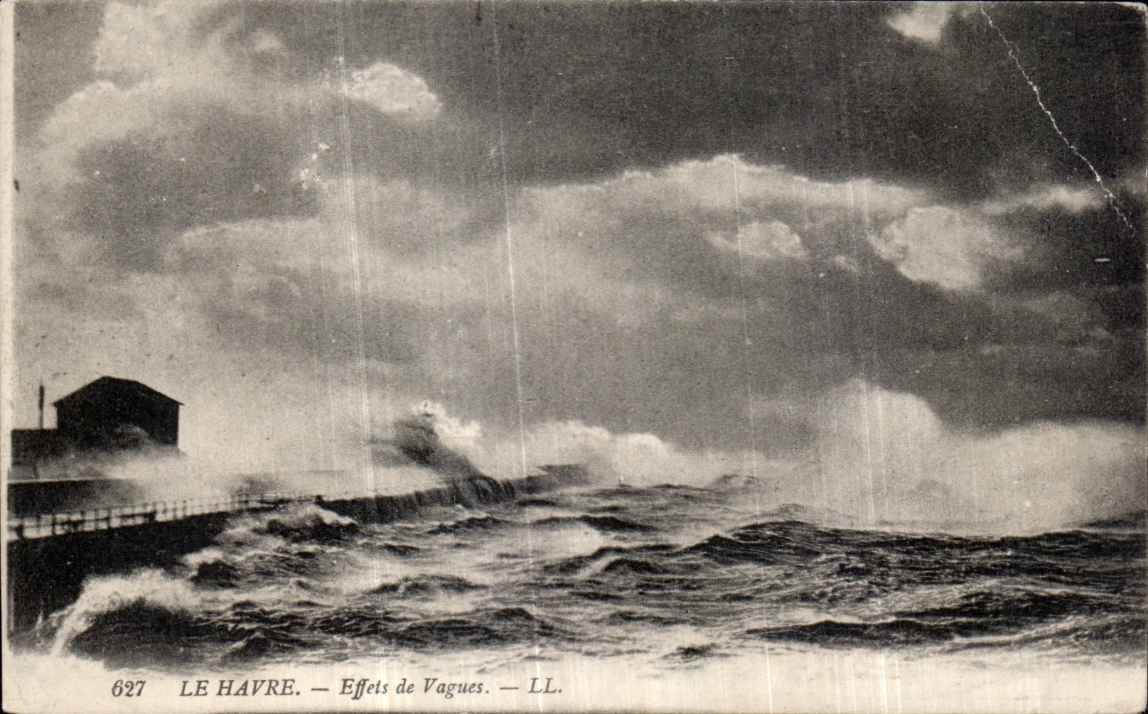 CPA La Havre Effets de Vagues