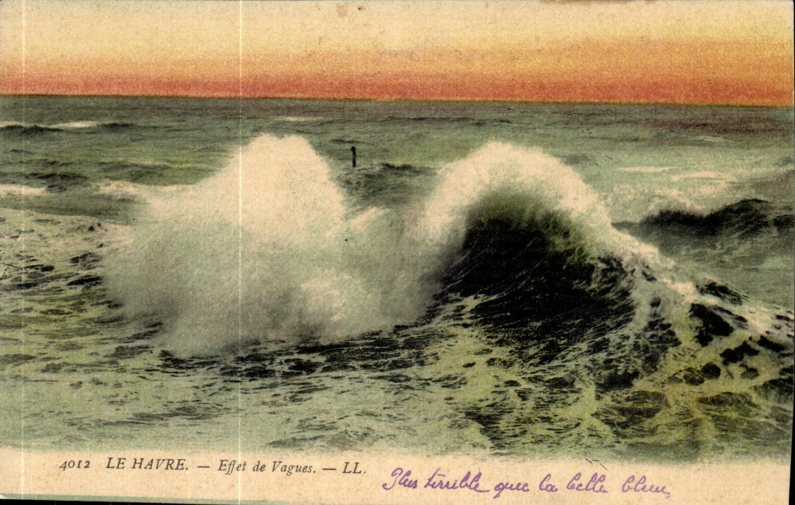 Barco vago del efecto de CPA Le Havre