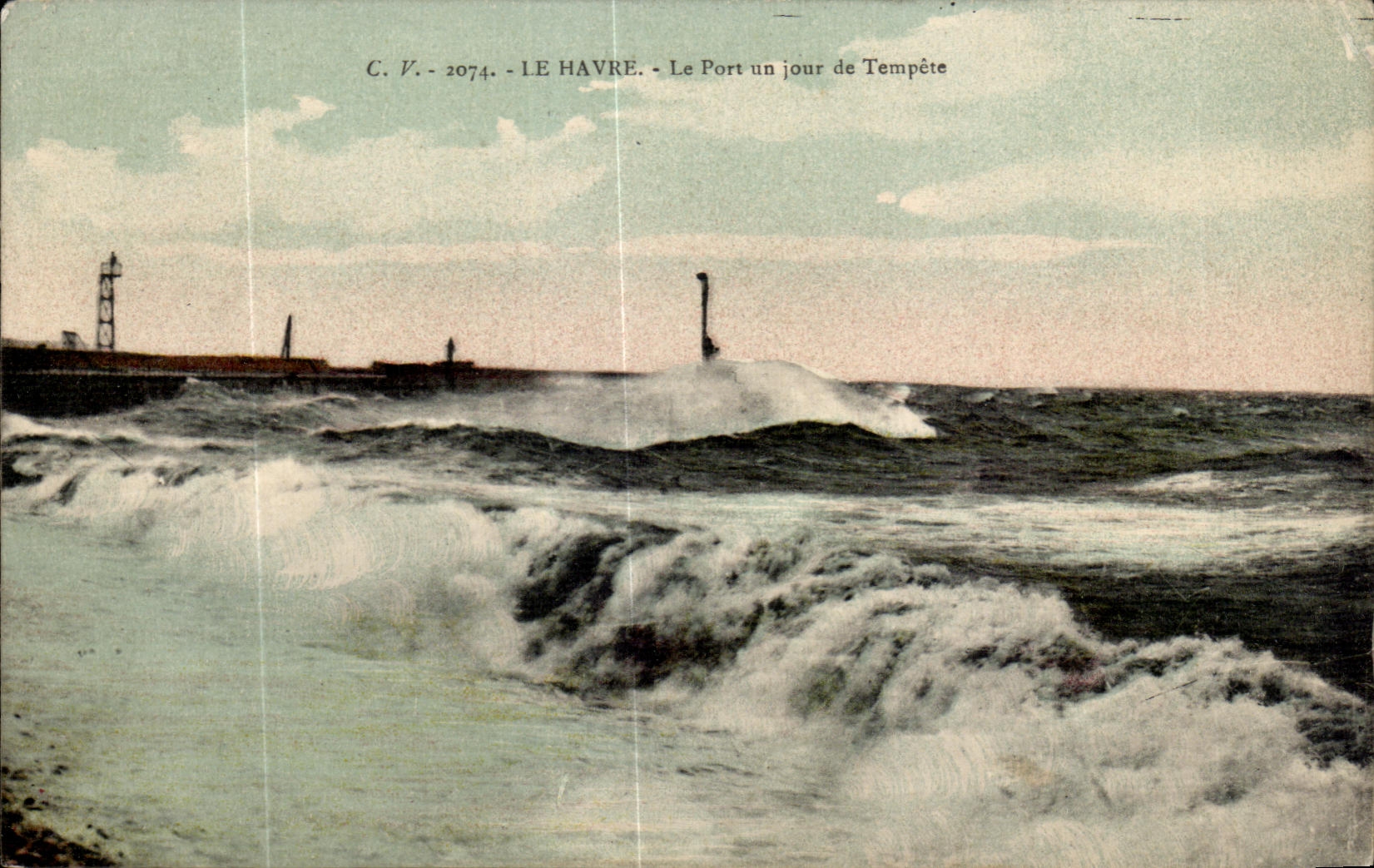 CPA Lre Harve el un dia portuario de Tenpete