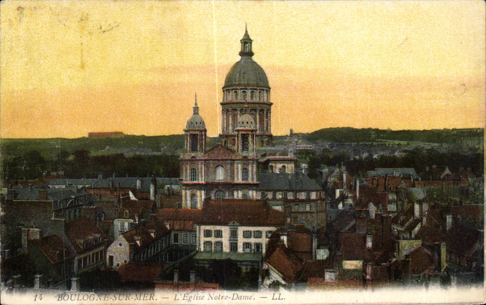 CPA Boulognes on Sea Notre Dame Church