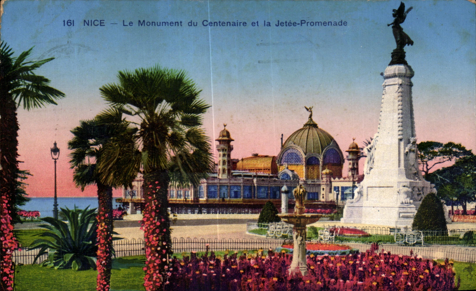 CPA Nice Le Monument du Centenaire et la Jetee Promenade