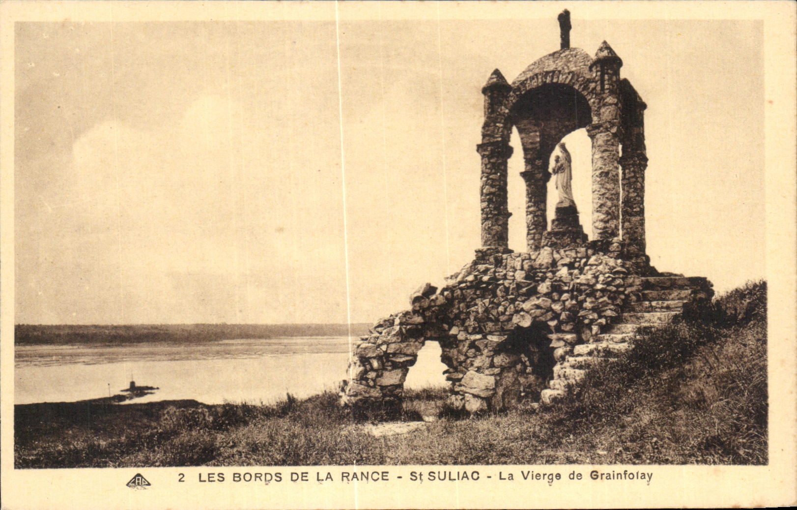 CPA Bords de la Rance La Vierge de St Suliac