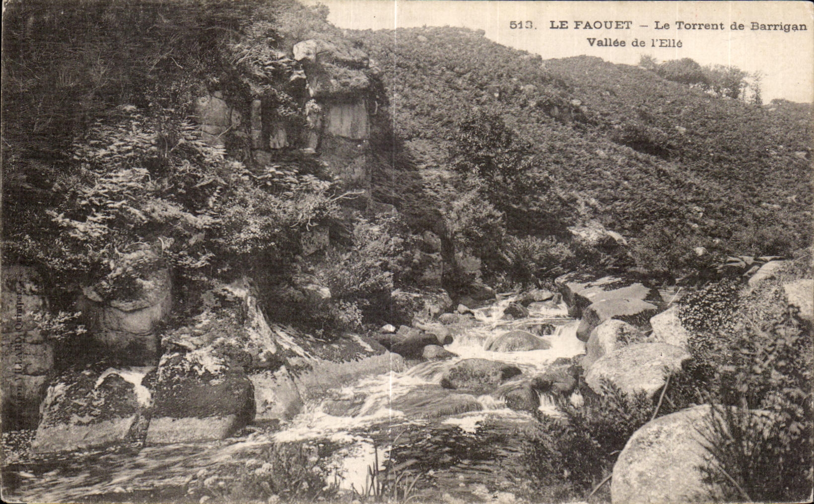 CPA Le Faouet La Torrent de Barrigan Vallee de I Ello