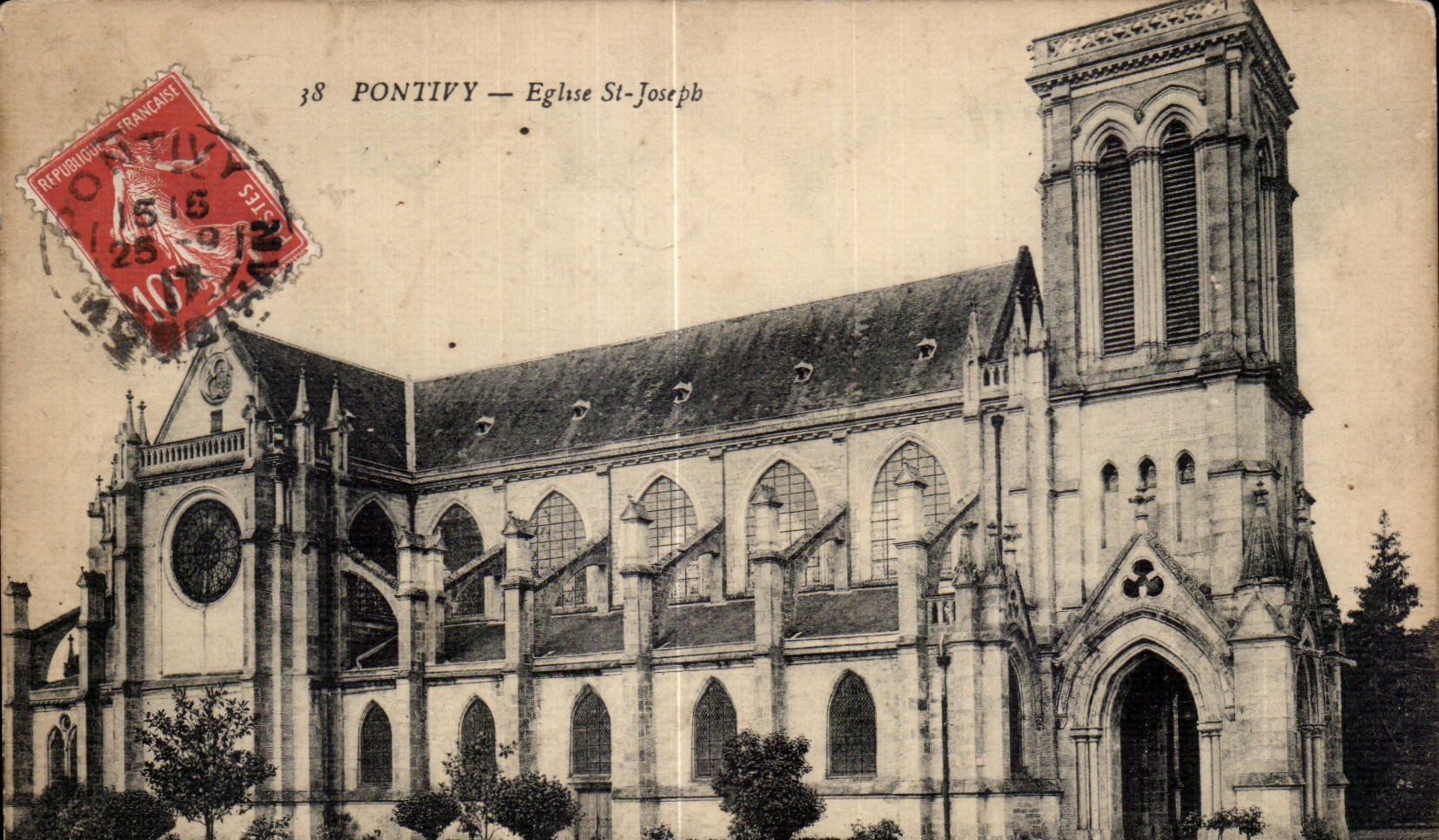 CPA Pontivy Church St Joseph