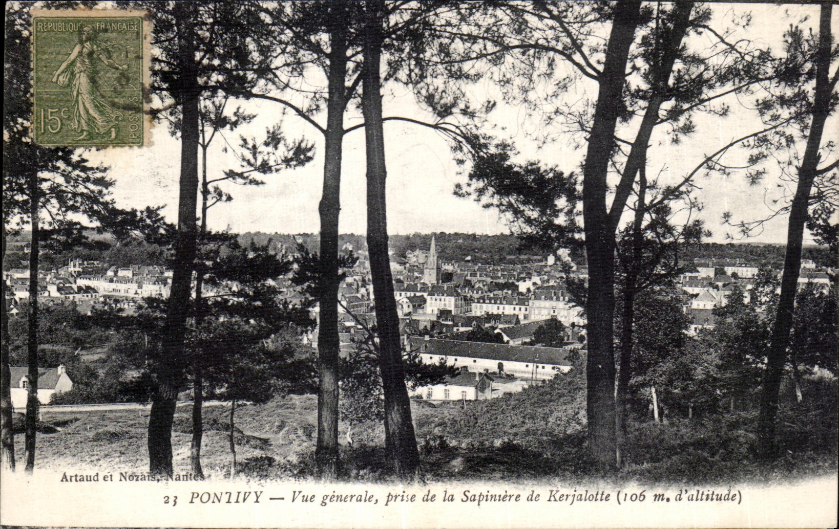 CPA Pontivy View taken of Sapimere de Kerjalotte