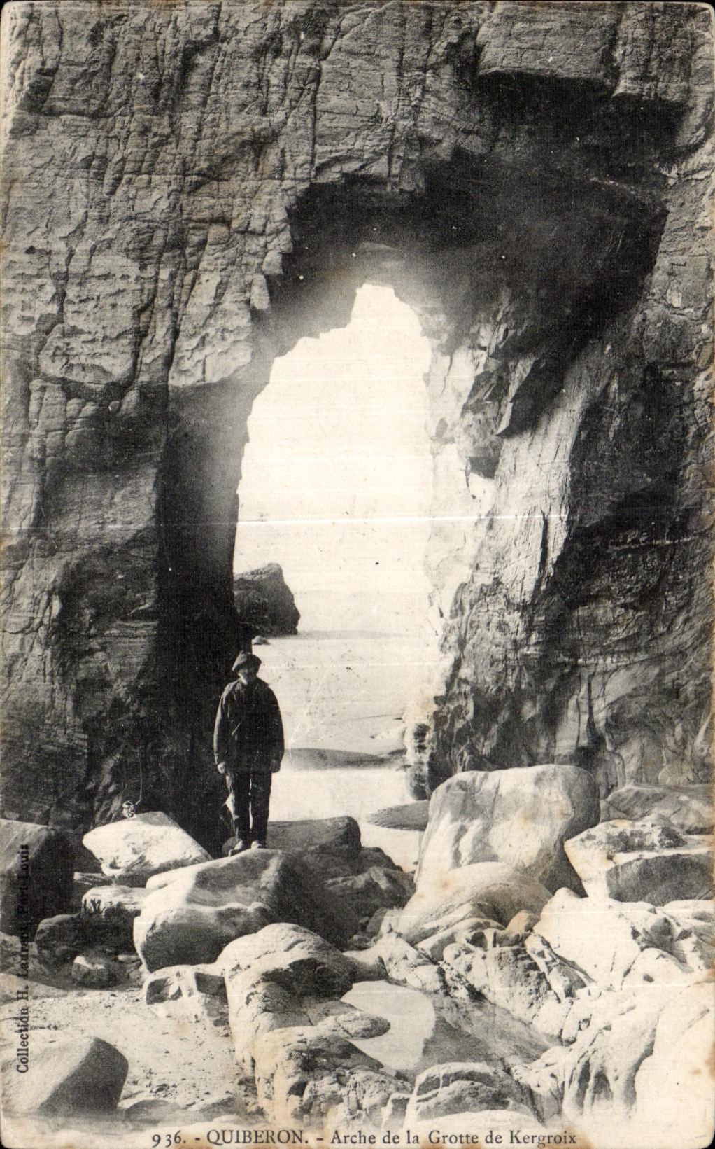 CPA Quiberon Arche de la Grotte de Kergroix