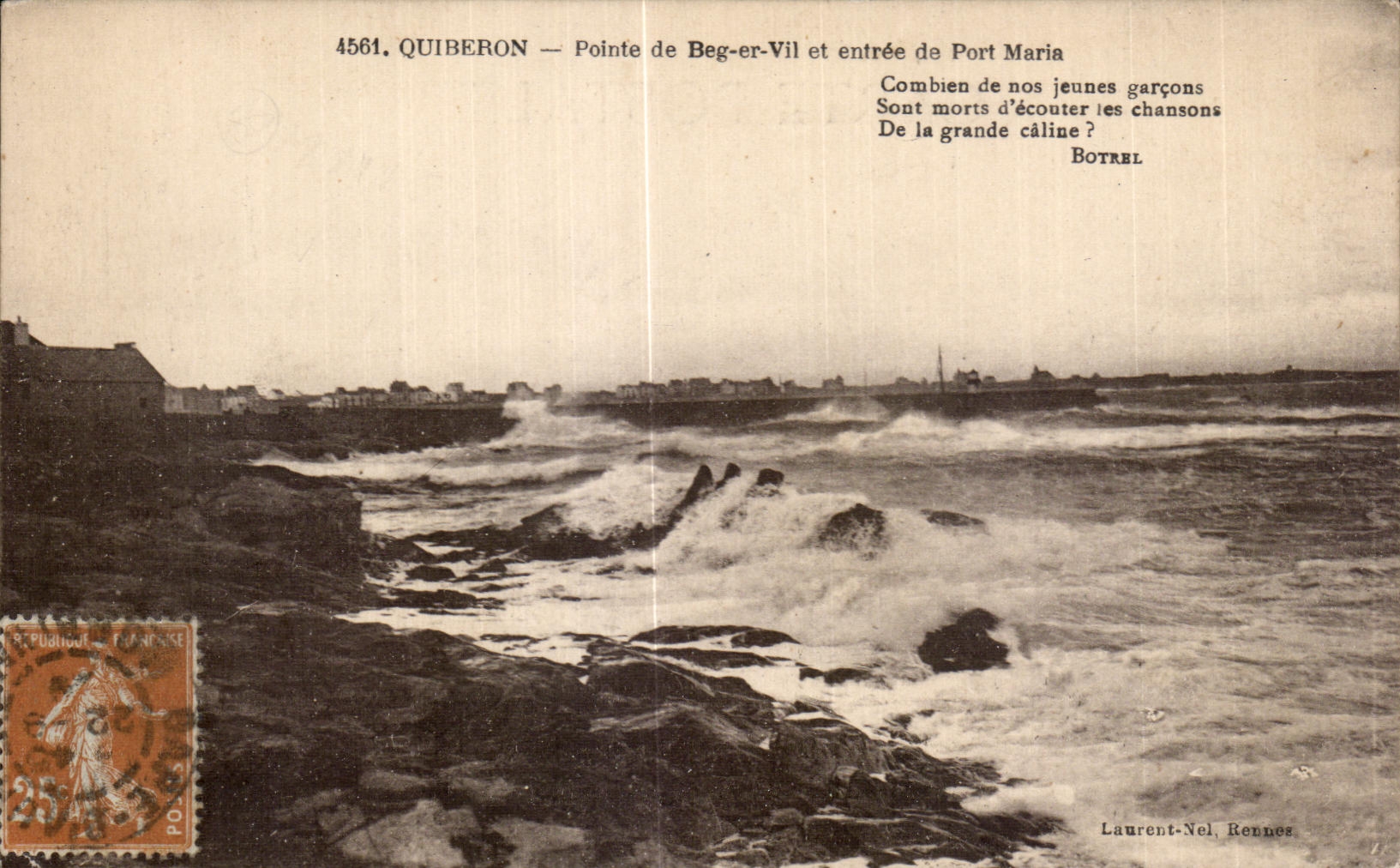 CPA Quiberon Pointe de Beg er Vil et entree de Port Maria