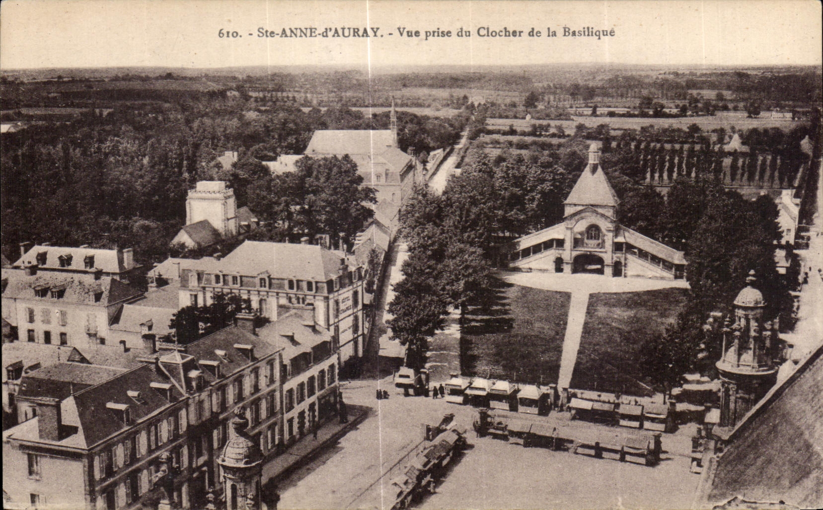 CPA Anne Auray Seen from of the Bell-tower the Basilica