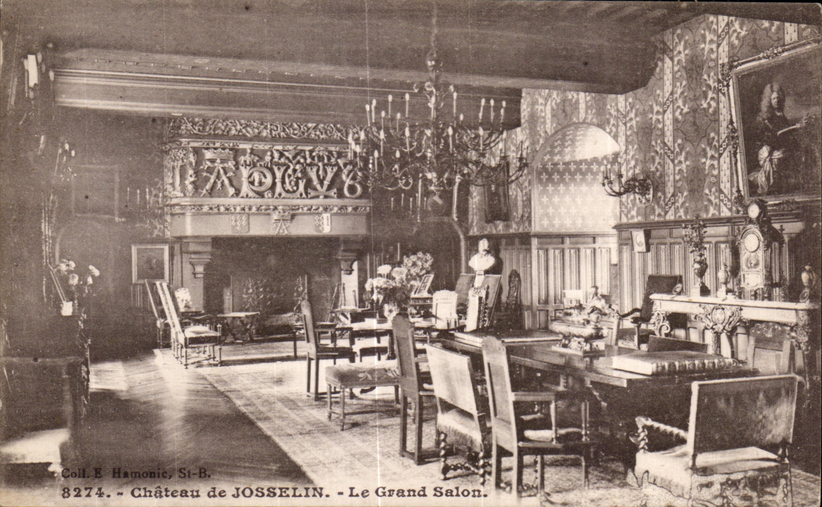 CPA Castle De Josselin la sala de estar grande