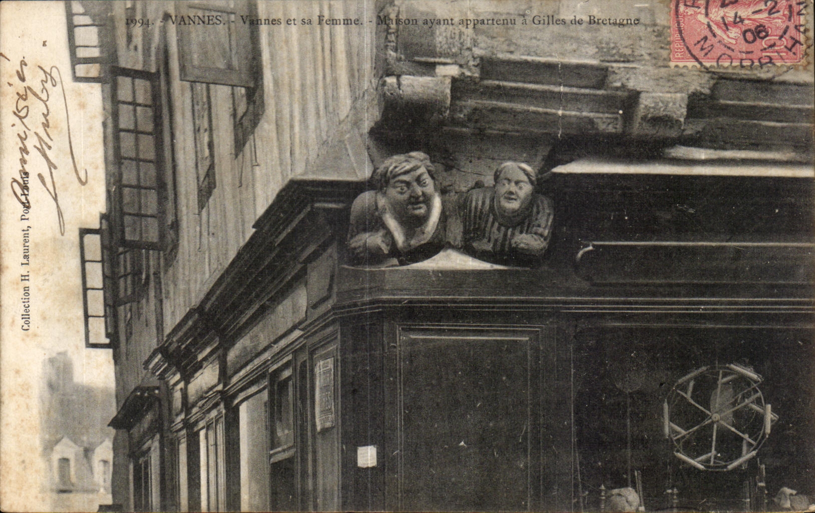 CPA Vannes Vannes et sa Femme Maison ayant appartenu a Gilles de Bretagne